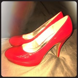 A pair of Fiery Red Unlisted Heals